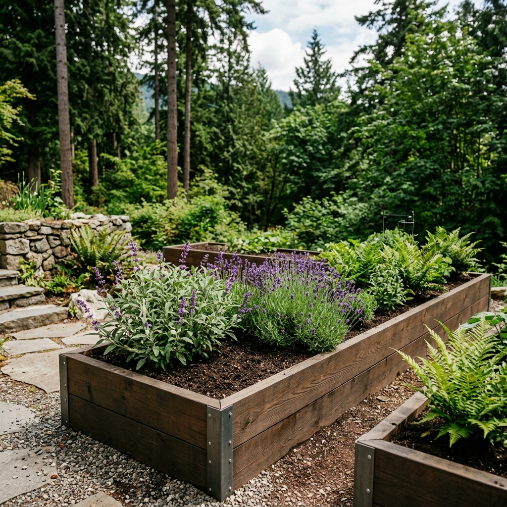 Raised garden beds design